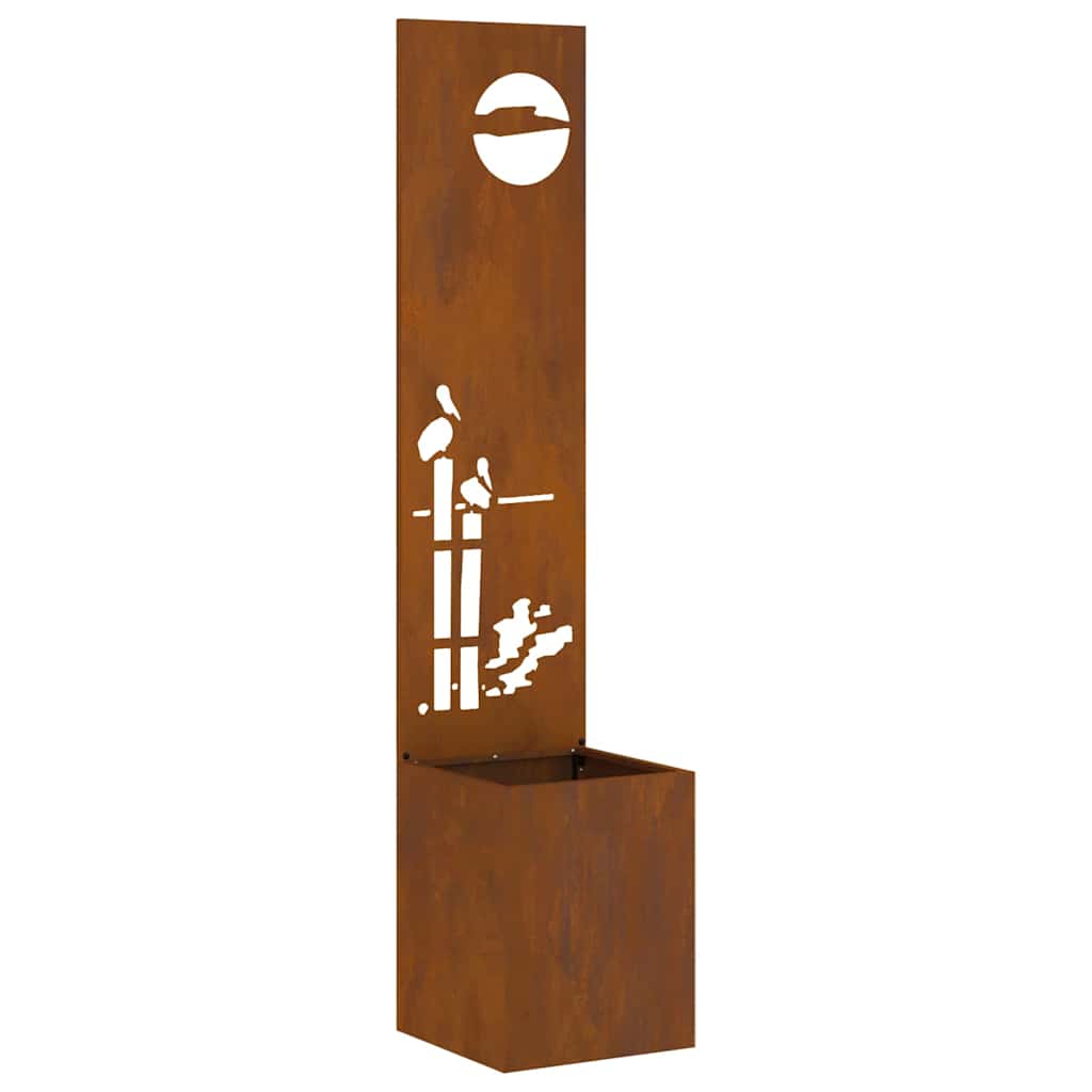 vidaXL Οθόνη Ιδιωτικότητας Κήπου Σκ rusty 32 x 140 εκ.