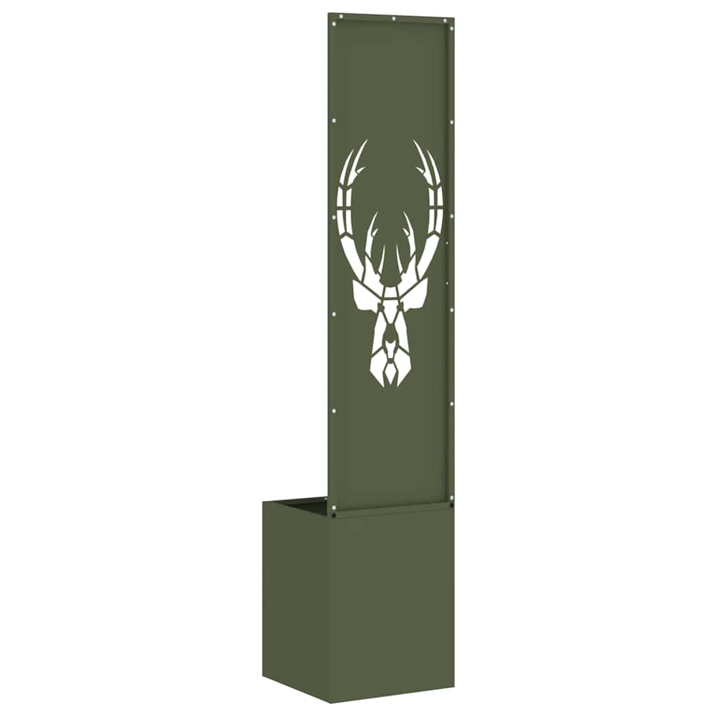 vidaXL Οθόνη Ιδιωτικότητας Κήπου Animal Print Λαδί 32 x 140 εκ.