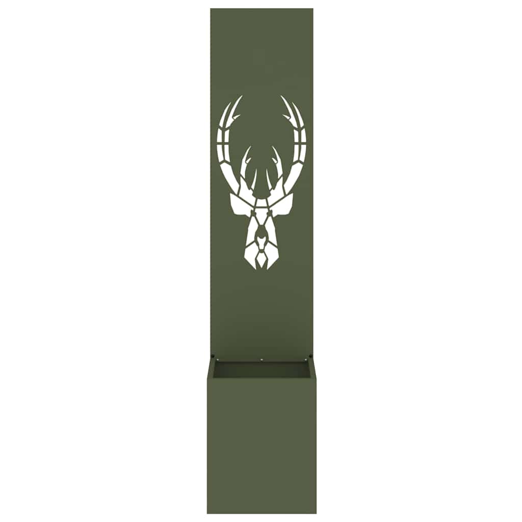 vidaXL Οθόνη Ιδιωτικότητας Κήπου Animal Print Λαδί 32 x 140 εκ.