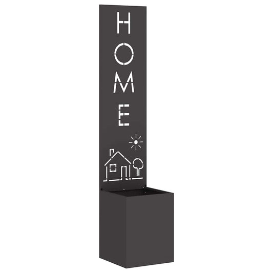 vidaXL Οθόνη Ιδιωτικότητας Κήπου Μαιανδρικό σχέδιο Μαύρο 32 x 140 εκ.