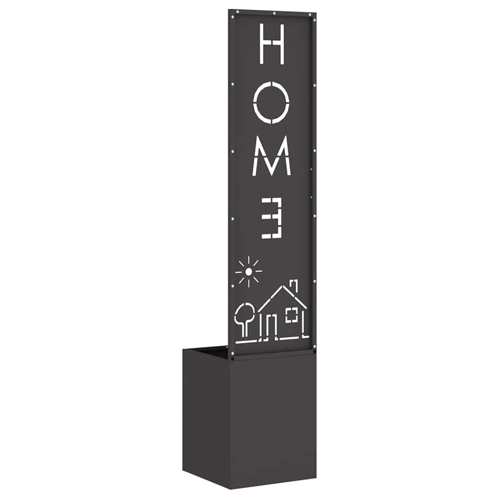 vidaXL Οθόνη Ιδιωτικότητας Κήπου Μαιανδρικό σχέδιο Μαύρο 32 x 140 εκ.