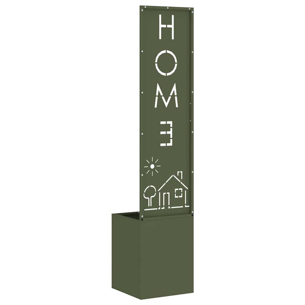 vidaXL Οθόνη Ιδιωτικότητας Κήπου Μαιανδρικό σχέδιο Λαδί 32 x 140 εκ.