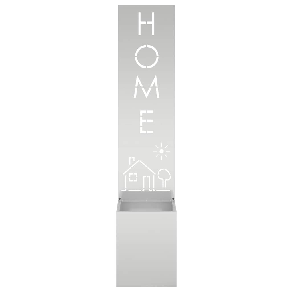 vidaXL Οθόνη Ιδιωτικότητας Κήπου Μαιανδρικό σχέδιο Ασημί 32 x 140 εκ.