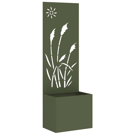 vidaXL Οθόνη Ιδιωτικότητας Κήπου Μαιανδρικό σχέδιο Λαδί 50 x 140 cm