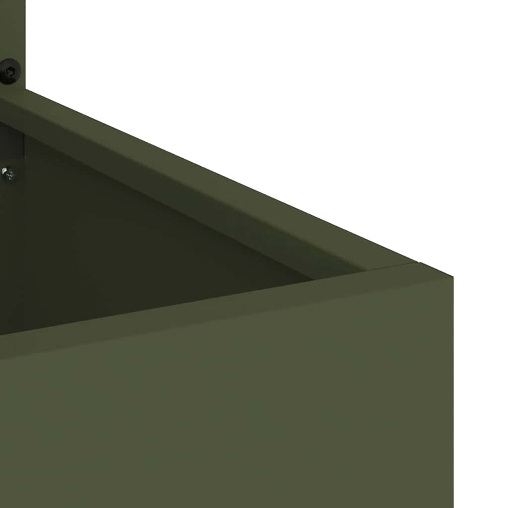 vidaXL Οθόνη Ιδιωτικότητας Κήπου Floral Λαδί 50 x 140 cm