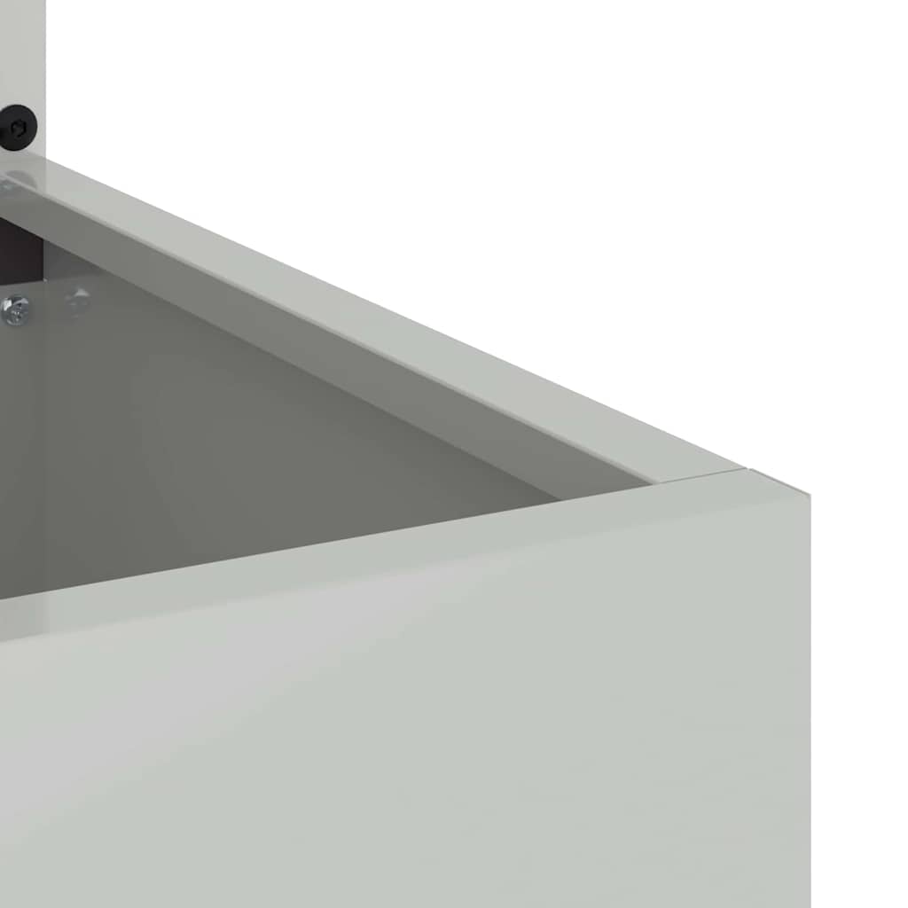 vidaXL Οθόνη Ιδιωτικότητας Κήπου Floral Ασημί 50 x 140 cm