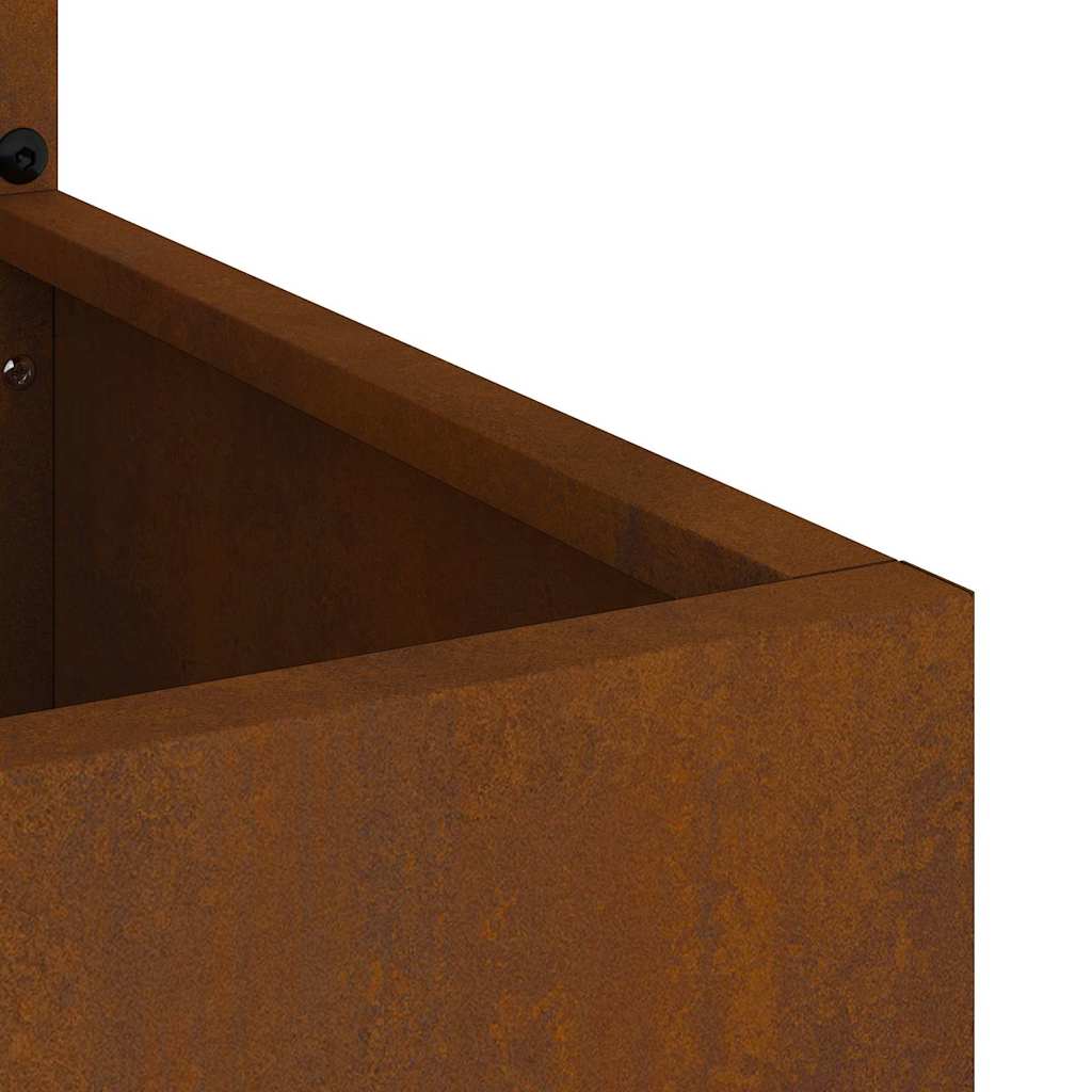 vidaXL Οθόνη Ιδιωτικότητας Κήπου Floral Σκ rusty 50 x 140 cm