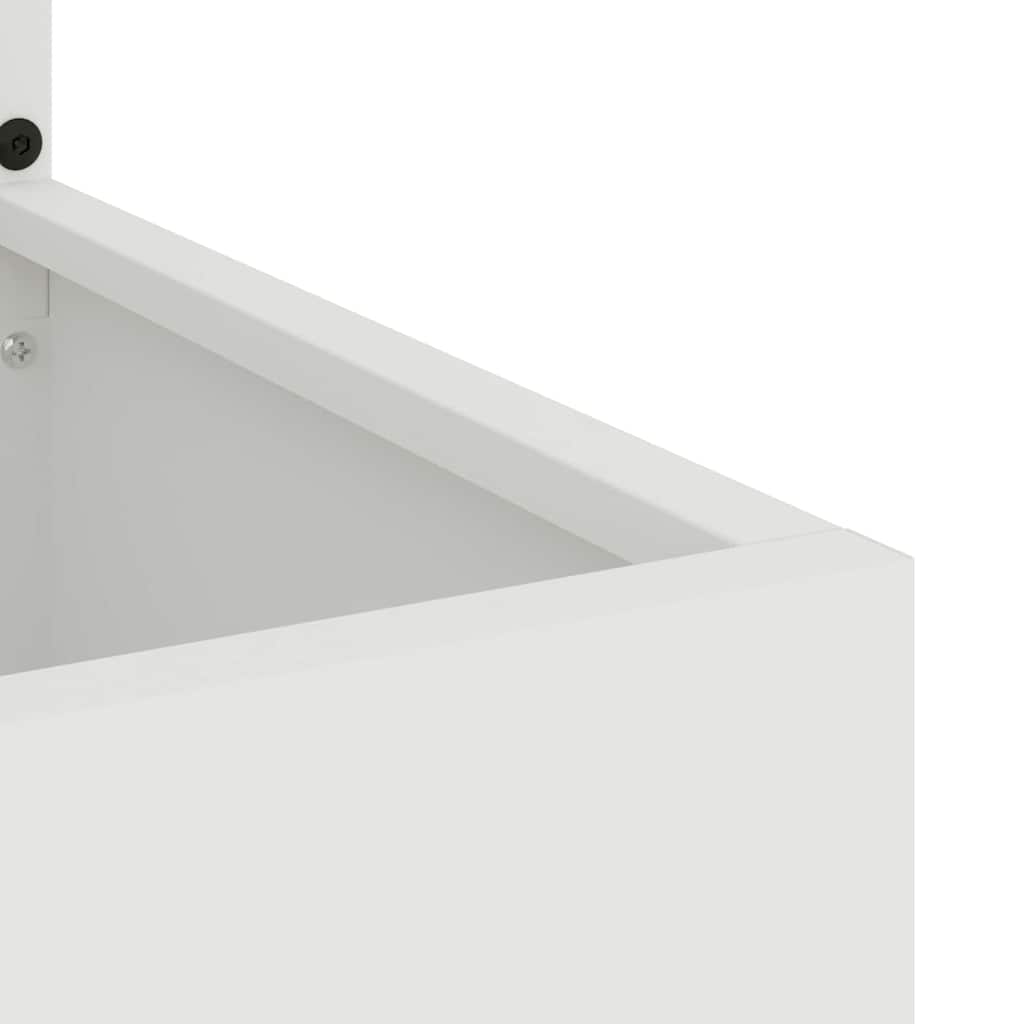 vidaXL Οθόνη Ιδιωτικότητας Κήπου Μαιανδρικό σχέδιο Λευκό 50 x 140 cm