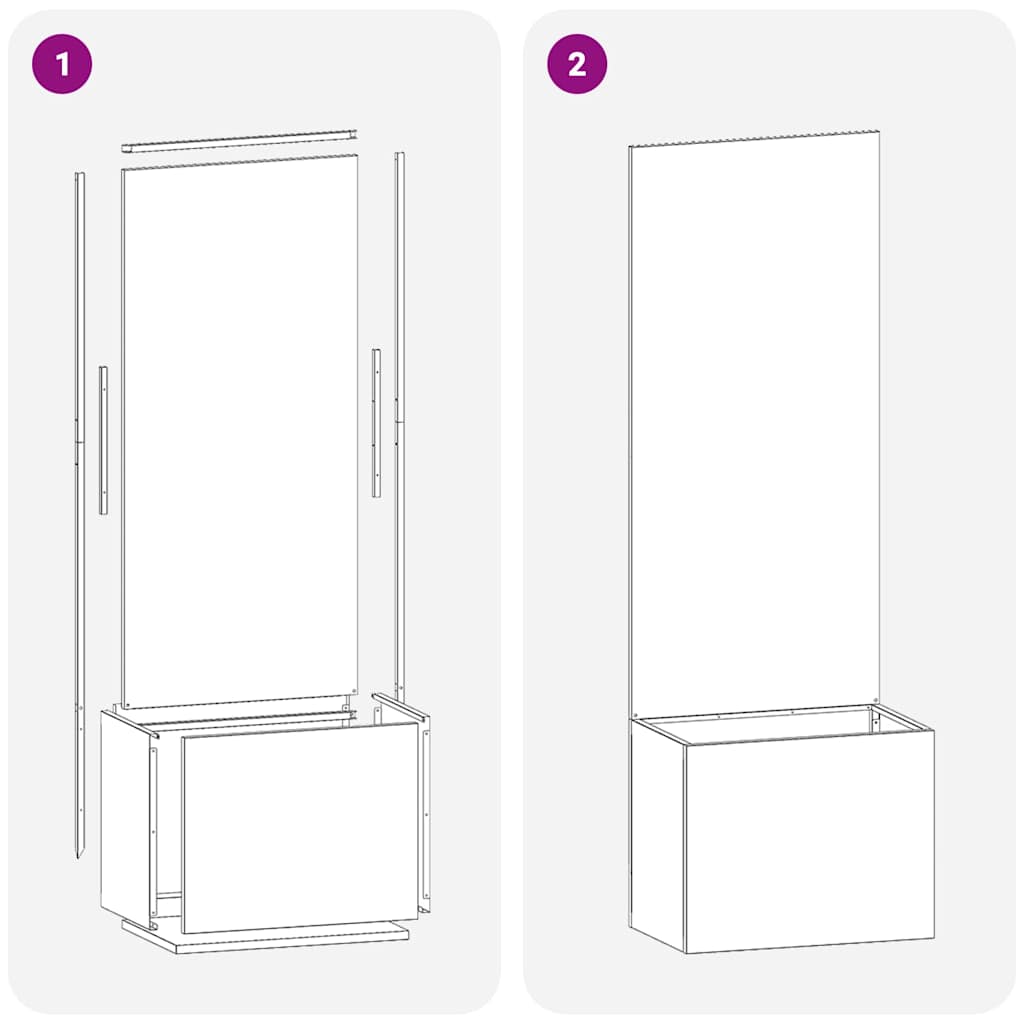 vidaXL Οθόνη Ιδιωτικότητας Κήπου Μαιανδρικό σχέδιο Λευκό 50 x 140 cm