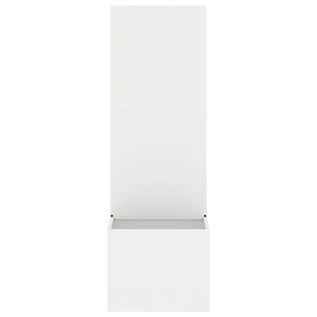 vidaXL Οθόνη Ιδιωτικότητας Κήπου Μαιανδρικό σχέδιο Λευκό 50 x 140 cm