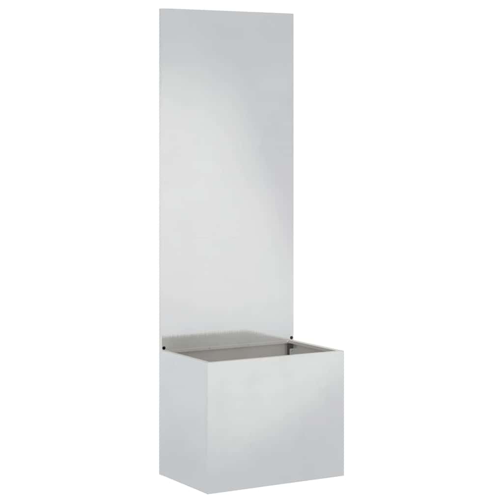 vidaXL Οθόνη Ιδιωτικότητας Κήπου Ασημί 50 x 140 cm Ανοξείδωτο ατσάλι