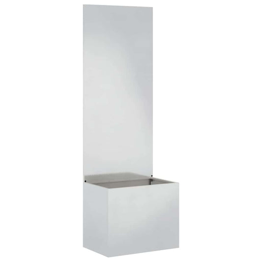 vidaXL Οθόνη Ιδιωτικότητας Κήπου Ασημί 50 x 140 cm Ανοξείδωτο ατσάλι