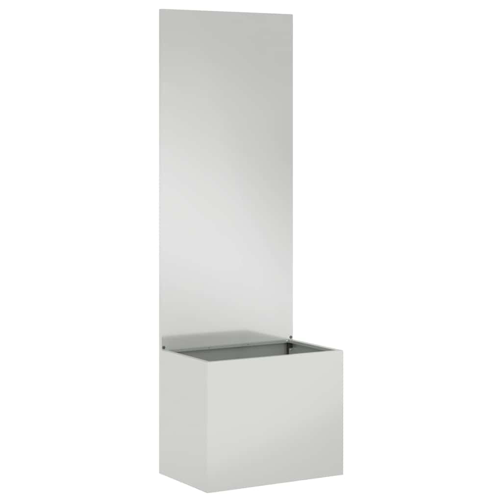 vidaXL Οθόνη Ιδιωτικότητας Κήπου Μαιανδρικό σχέδιο Ασημί 50 x 140 cm