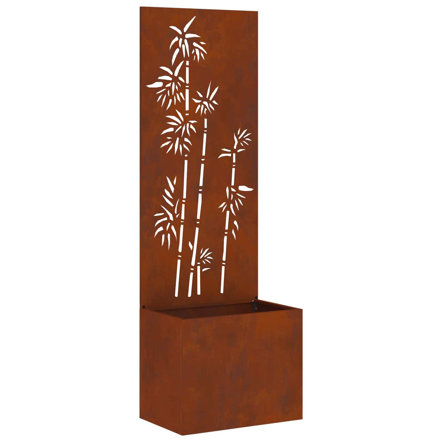 vidaXL Οθόνη Ιδιωτικότητας Κήπου Floral Σκ rusty 50 x 32 x 150 εκ