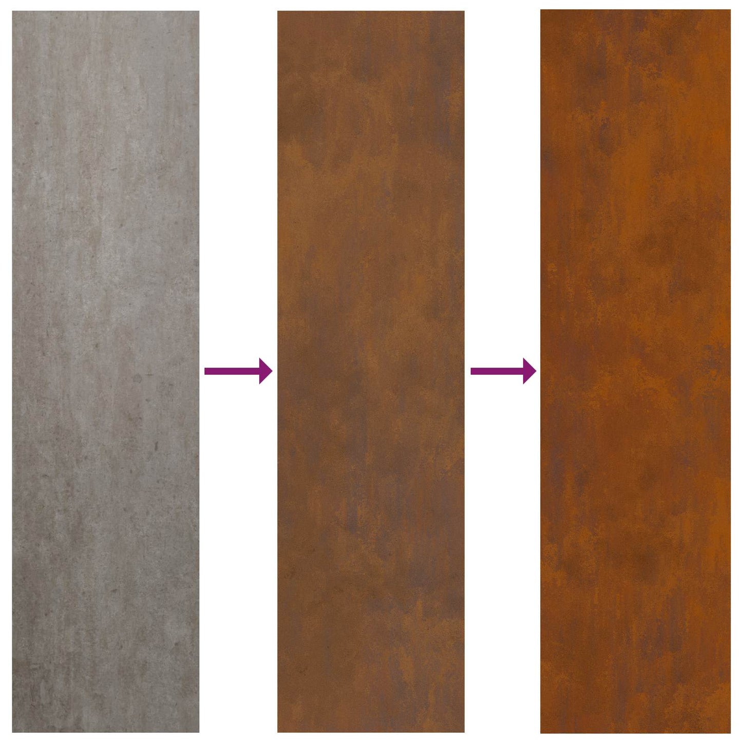 vidaXL Οθόνη Ιδιωτικότητας Κήπου Floral Σκ rusty 50 x 32 x 150 εκ