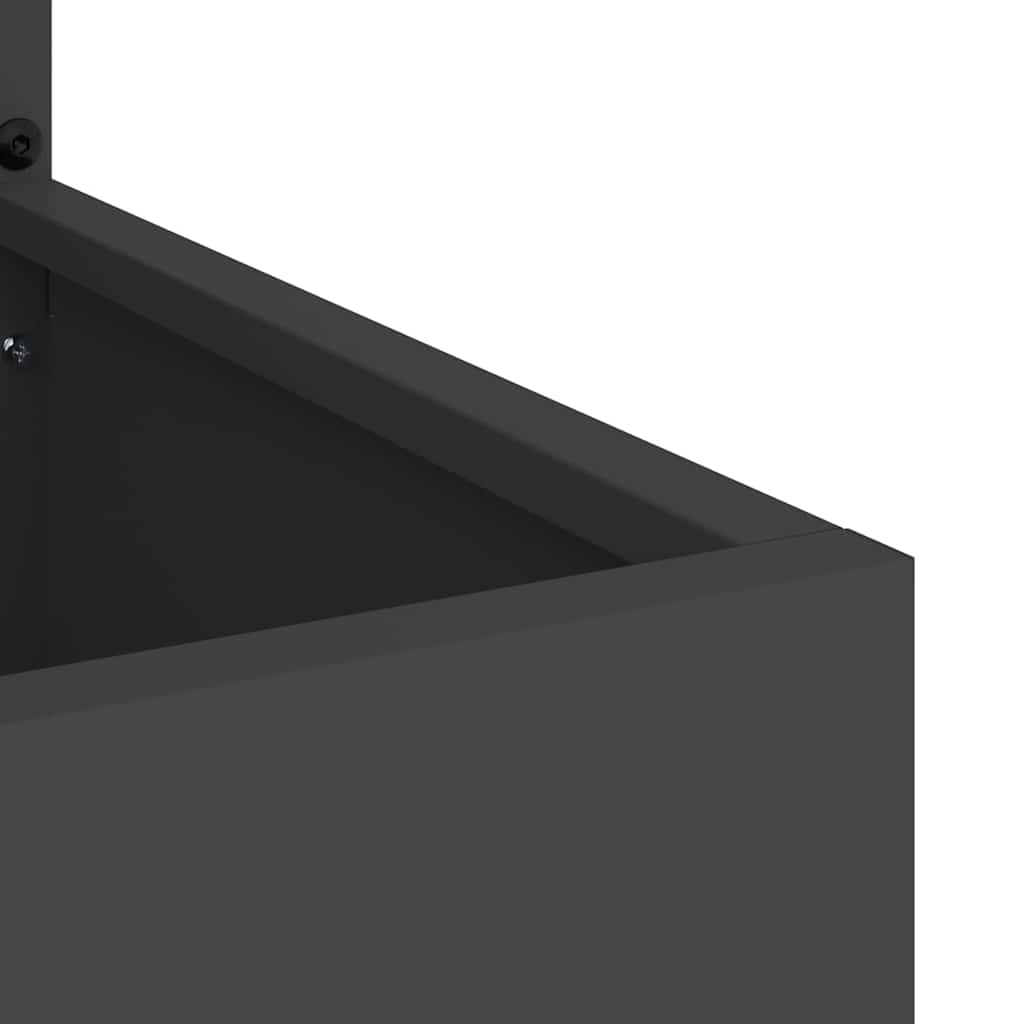 vidaXL Οθόνη Ιδιωτικότητας Κήπου Μαιανδρικό σχέδιο Μαύρο 50 x 140 cm