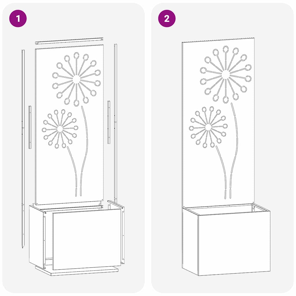 vidaXL Οθόνη Ιδιωτικότητας Κήπου Μαιανδρικό σχέδιο Μαύρο 50 x 140 cm