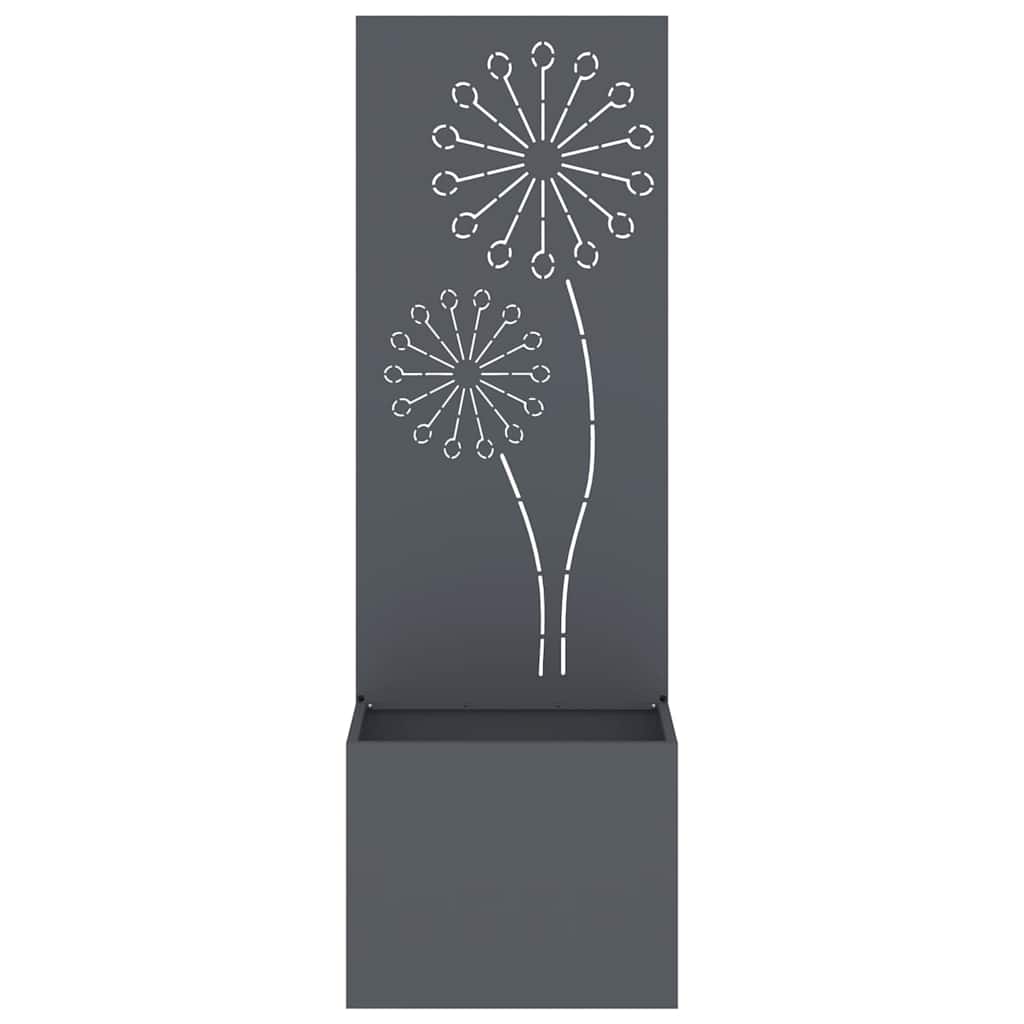 vidaXL Οθόνη Ιδιωτικότητας Κήπου Μαιανδρικό σχέδιο Ανθρακί 50 x 140 cm