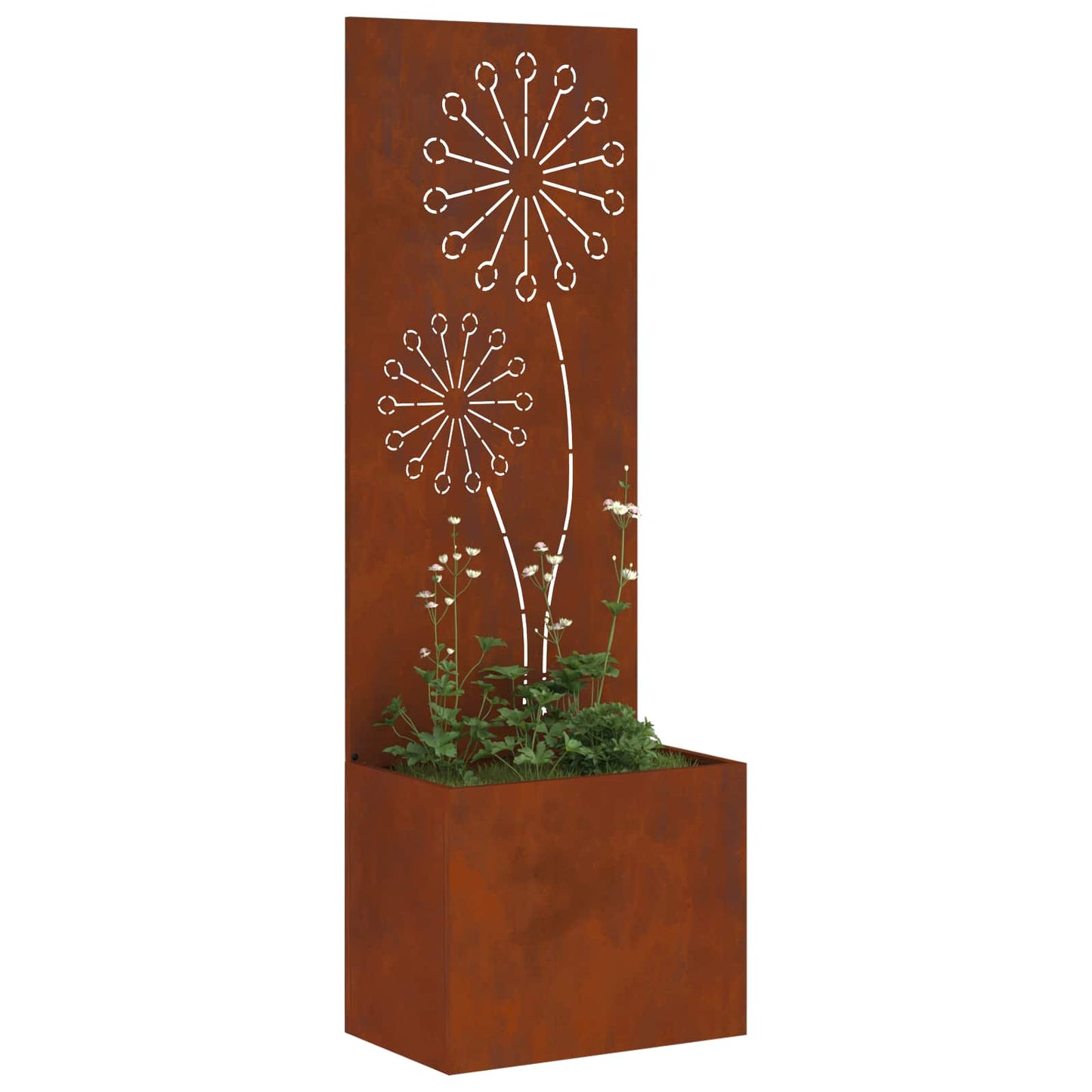 vidaXL Οθόνη Ιδιωτικότητας Κήπου Σκ rusty 50 x 32 x 150 εκ