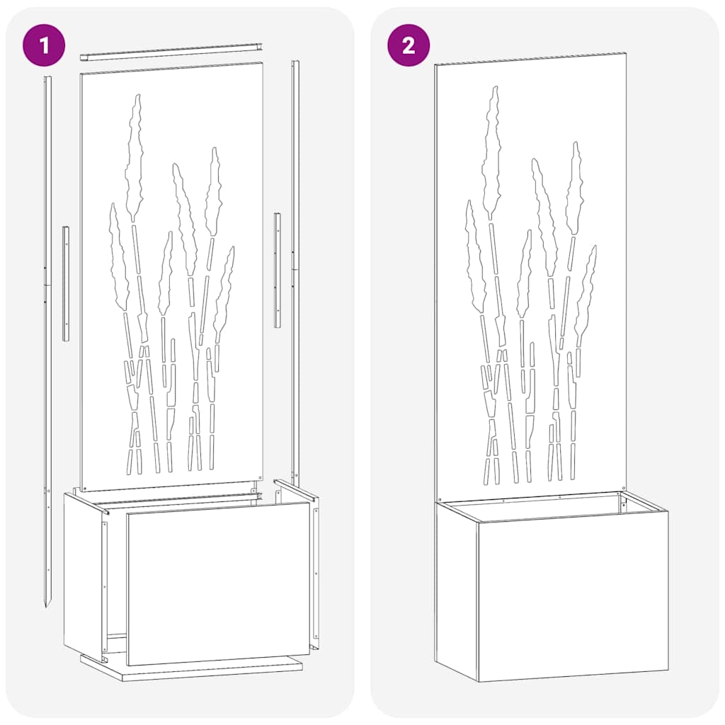 vidaXL Οθόνη Ιδιωτικότητας Κήπου Ασημί 50 x 140 cm Ανοξείδωτο ατσάλι