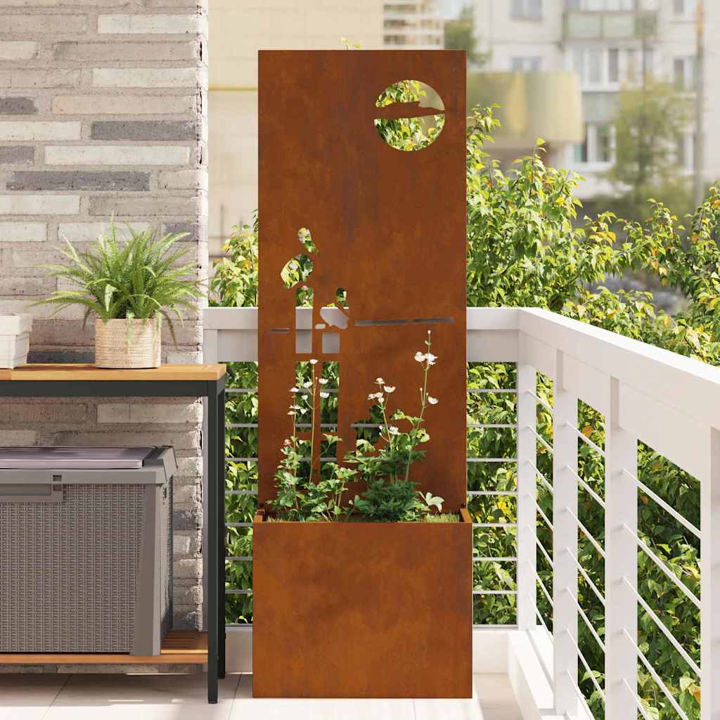 vidaXL Οθόνη Ιδιωτικότητας Κήπου Σκ rusty 50 x 140 cm