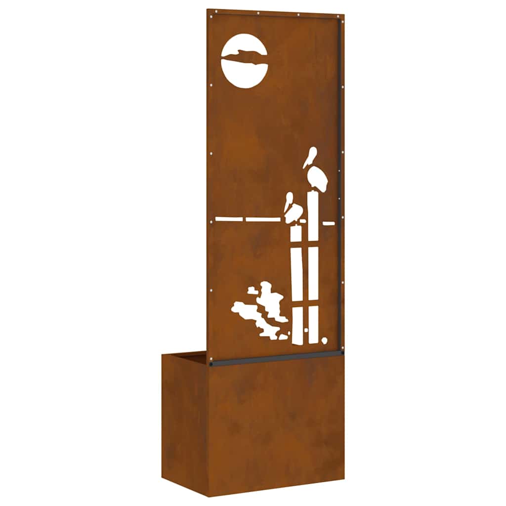 vidaXL Οθόνη Ιδιωτικότητας Κήπου Σκ rusty 50 x 140 cm