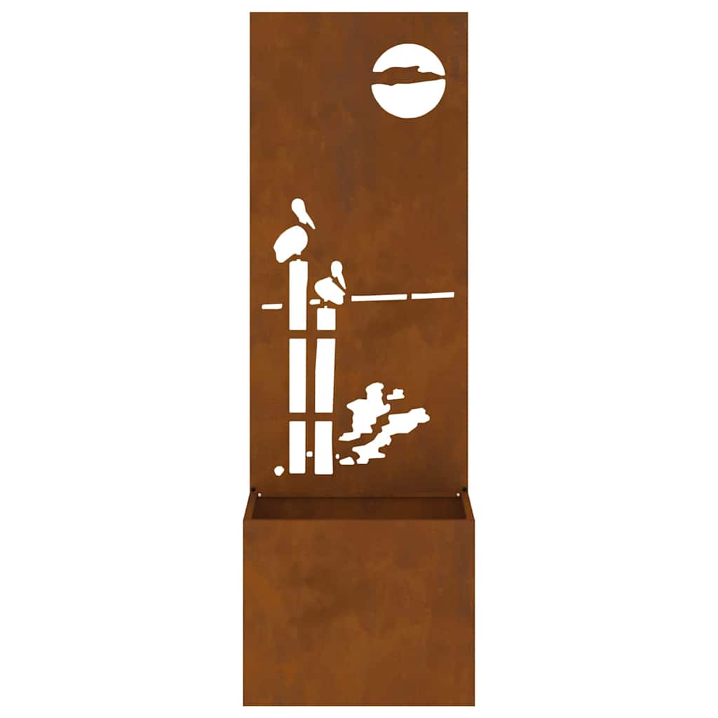 vidaXL Οθόνη Ιδιωτικότητας Κήπου Σκ rusty 50 x 140 cm