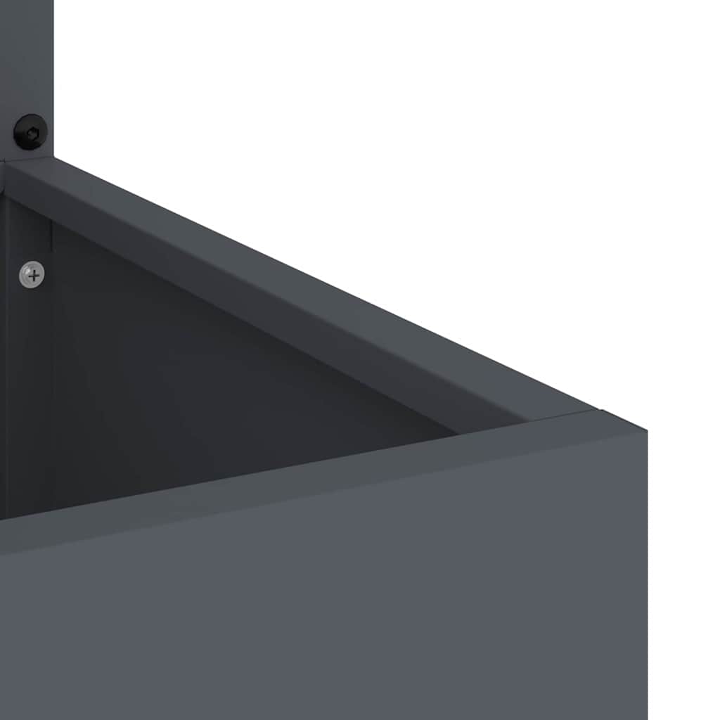 vidaXL Οθόνη Ιδιωτικότητας Κήπου Floral Ανθρακί 50 x 140 cm