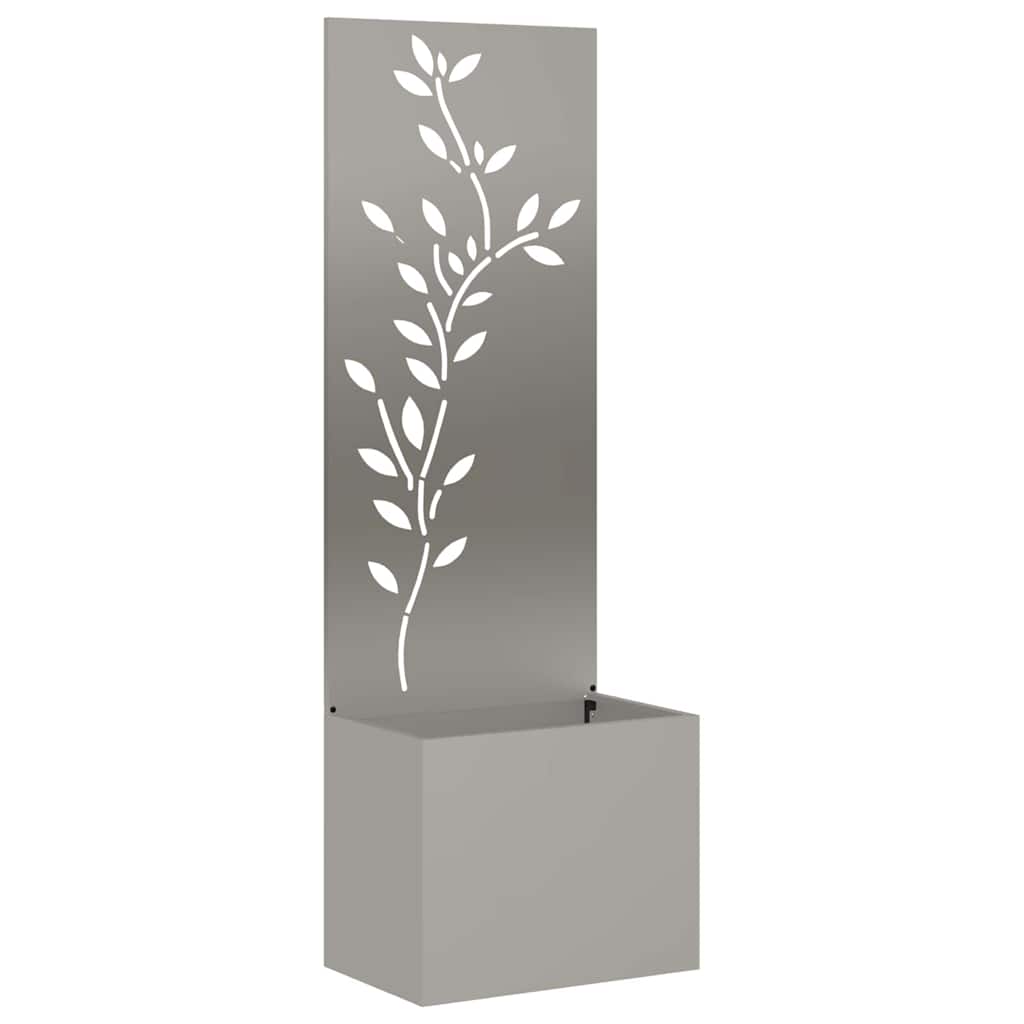 vidaXL Οθόνη Ιδιωτικότητας Κήπου Floral Σκ rusty 50 x 140 cm