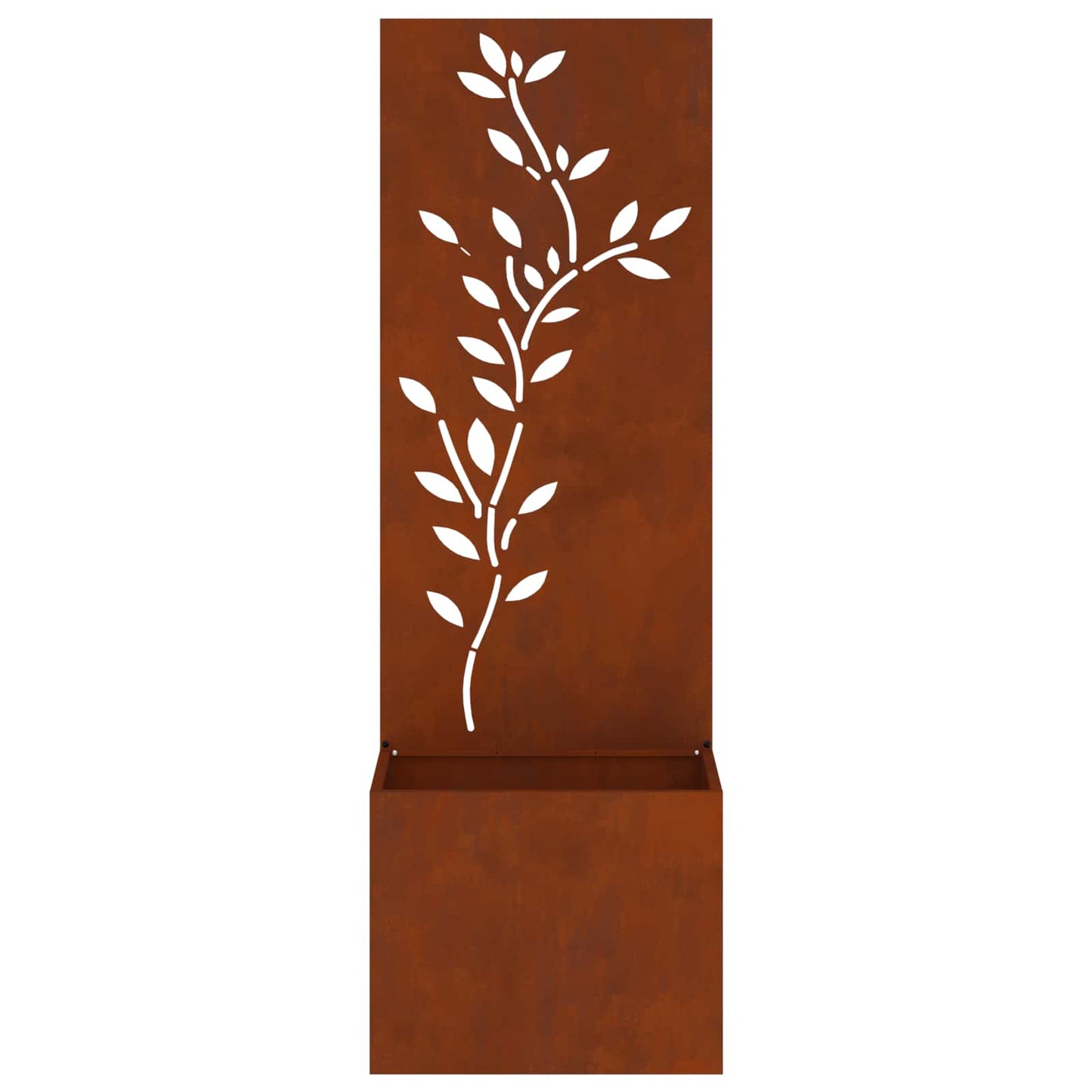 vidaXL Οθόνη Ιδιωτικότητας Κήπου Floral Σκ rusty 50 x 32 x 150 εκ