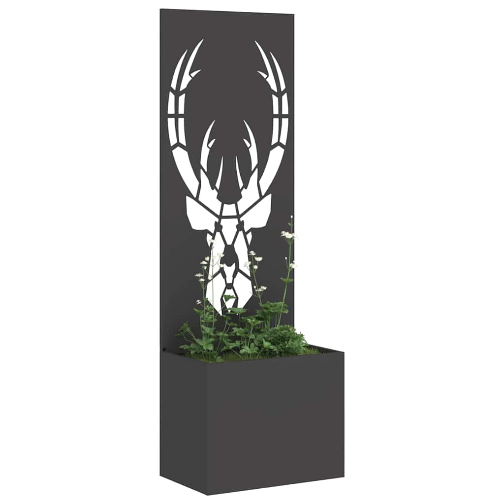 vidaXL Οθόνη Ιδιωτικότητας Κήπου Animal Print Μαύρο 50 x 140 cm