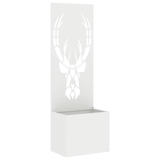 vidaXL Οθόνη Ιδιωτικότητας Κήπου Animal Print Λευκό 50 x 140 cm