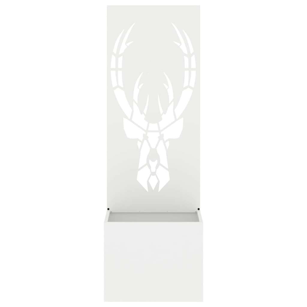 vidaXL Οθόνη Ιδιωτικότητας Κήπου Animal Print Λευκό 50 x 140 cm