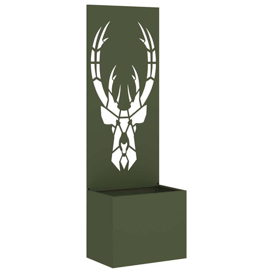 vidaXL Οθόνη Ιδιωτικότητας Κήπου Animal Print Λαδί 50 x 140 cm