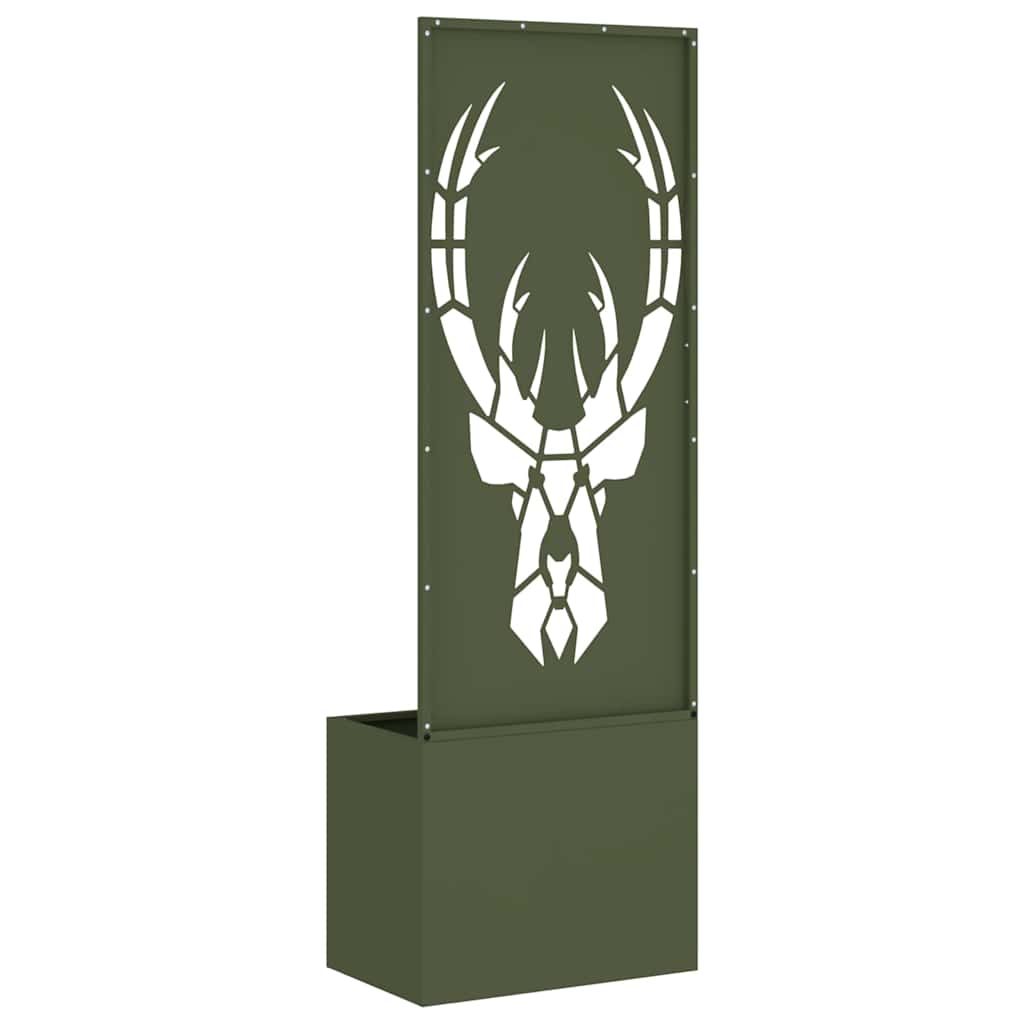 vidaXL Οθόνη Ιδιωτικότητας Κήπου Animal Print Λαδί 50 x 140 cm