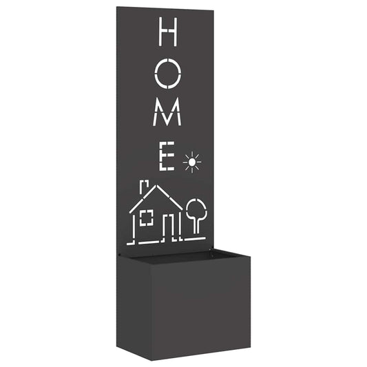 vidaXL Οθόνη Ιδιωτικότητας Κήπου Μαιανδρικό σχέδιο Μαύρο 50 x 140 cm