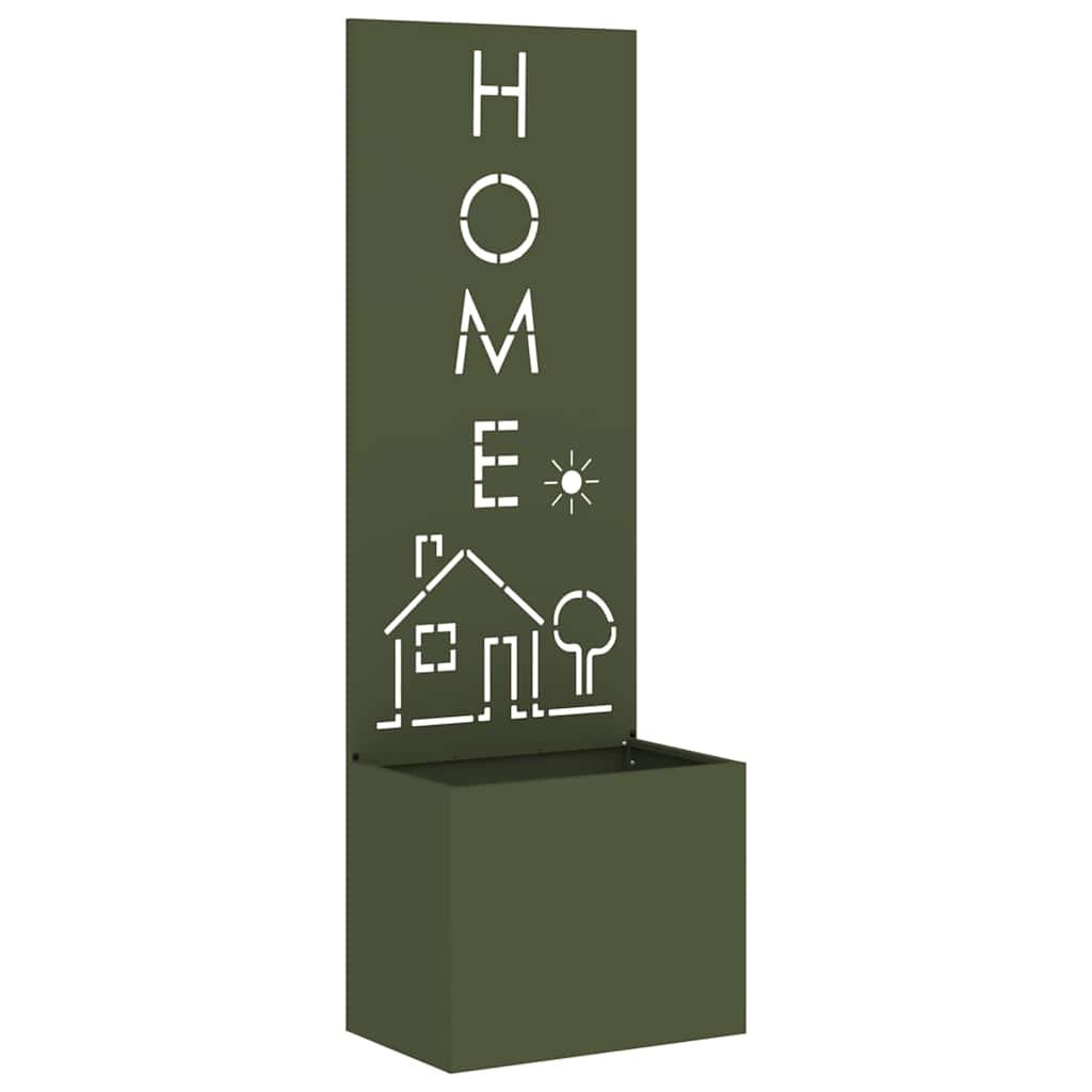 vidaXL Οθόνη Ιδιωτικότητας Κήπου Μαιανδρικό σχέδιο Λαδί 50 x 140 cm