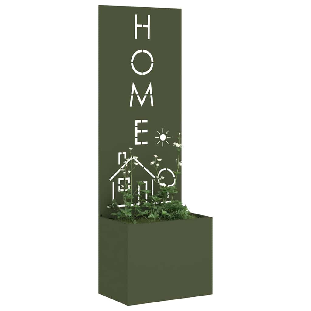 vidaXL Οθόνη Ιδιωτικότητας Κήπου Μαιανδρικό σχέδιο Λαδί 50 x 140 cm