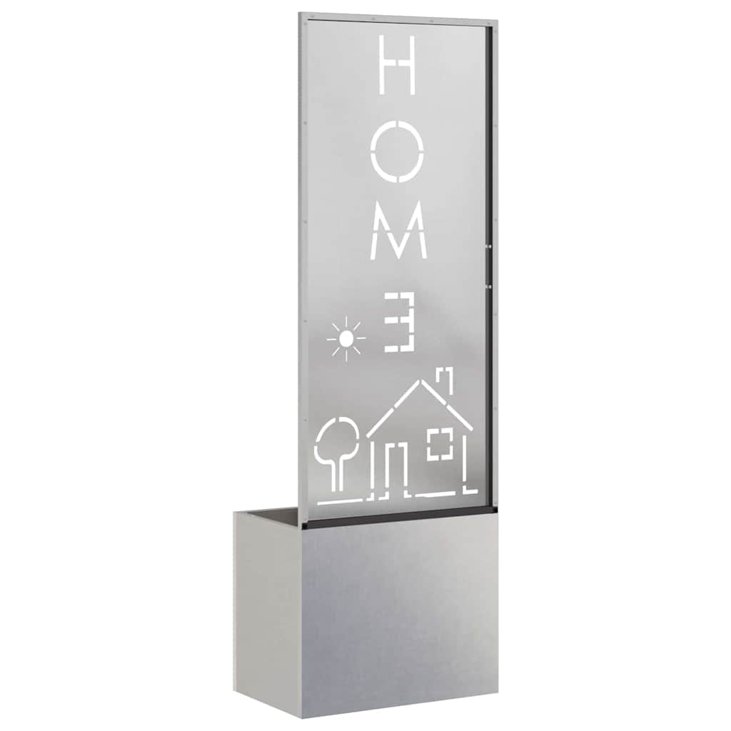 vidaXL Οθόνη Ιδιωτικότητας Κήπου Ασημί 50 x 140 cm Ανοξείδωτο ατσάλι