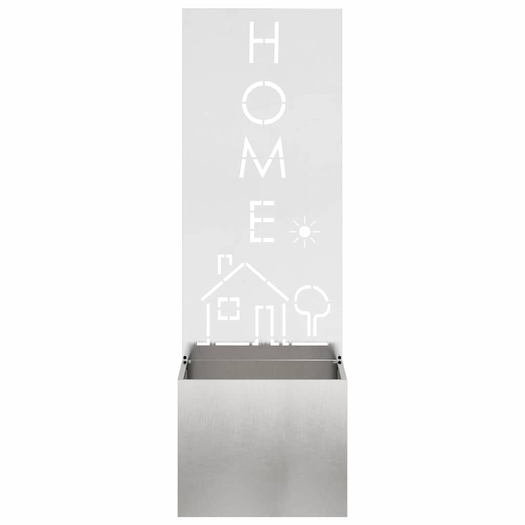 vidaXL Οθόνη Ιδιωτικότητας Κήπου Ασημί 50 x 140 cm Ανοξείδωτο ατσάλι