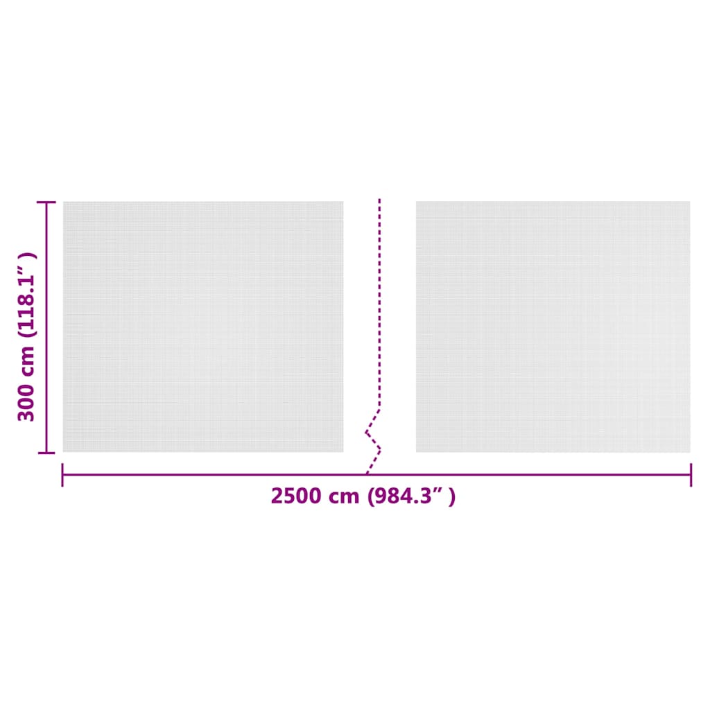 vidaXL Δίκτυο Έντομα Λευκό 3 x 25 μ Πολυαιθυλένιο