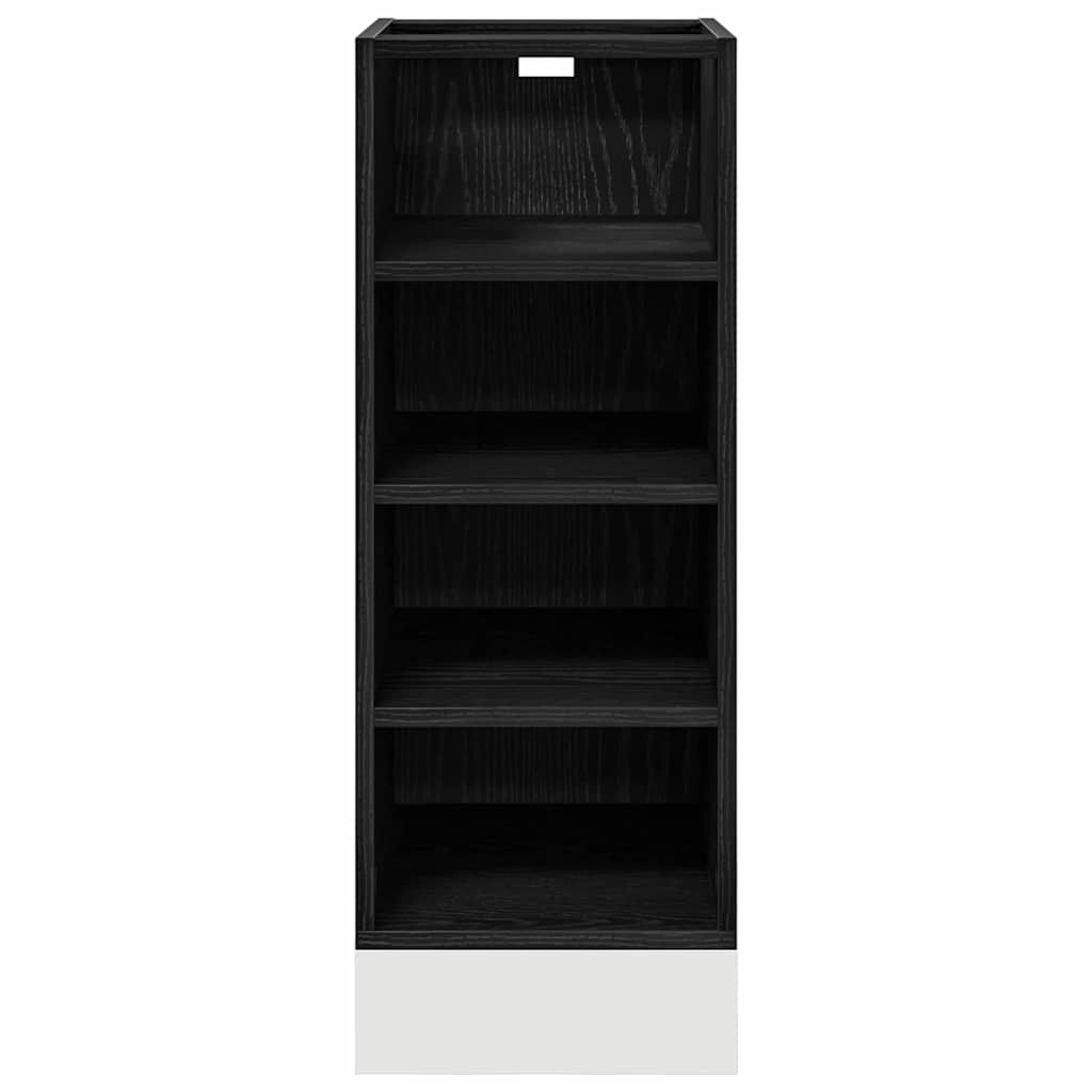 vidaXL Βάση Ντουλάπας Κουζίνας Riga Μαύρη δρυς 30 x 29.5 x 80 εκ.