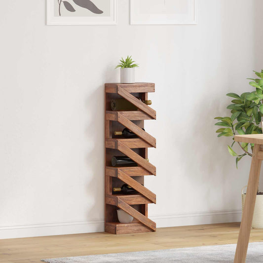 vidaXL Ράφι Καφέ 24 x 14 x 80 εκ Στερεό ξύλο Μαόνι