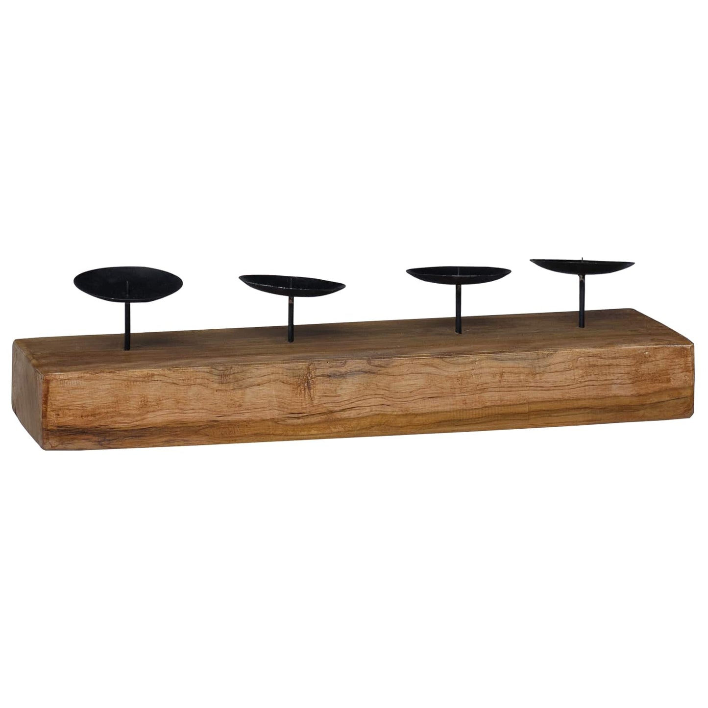 vidaXL Κηροπήγιο Φυσικό 50 x 15 x 10 εκ Μασίφ ξύλο teak