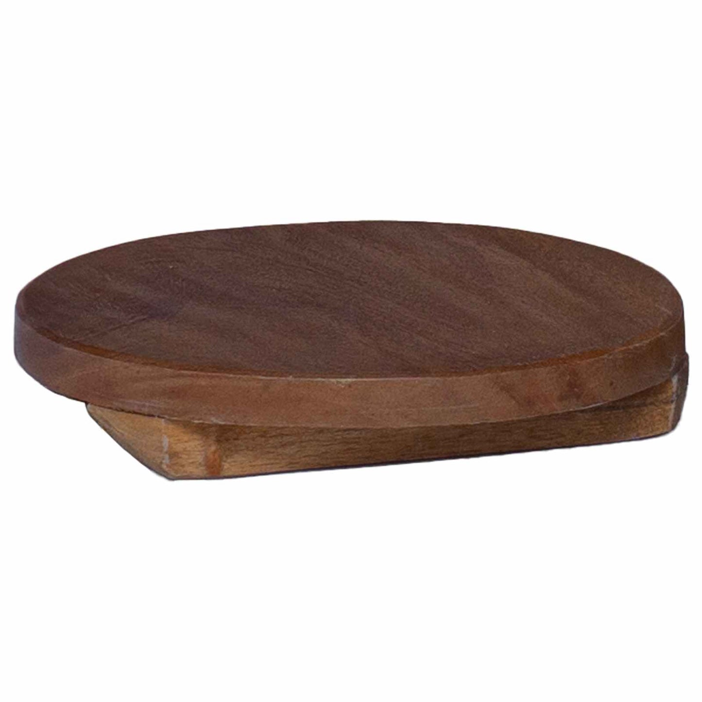 vidaXL Σκαμπό Φυτού 3 pcs Καφέ Ξύλο Μαόνι