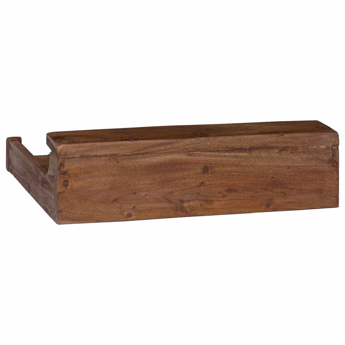 vidaXL Θήκη Καφέ 36 x 30 x 10 εκ. Στερεό ξύλο Μαόνι