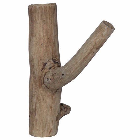 vidaXL Γάντζος Καφέ 4 x 4 x 14 εκ. Στερεό Ανακτηθέν Ξύλο