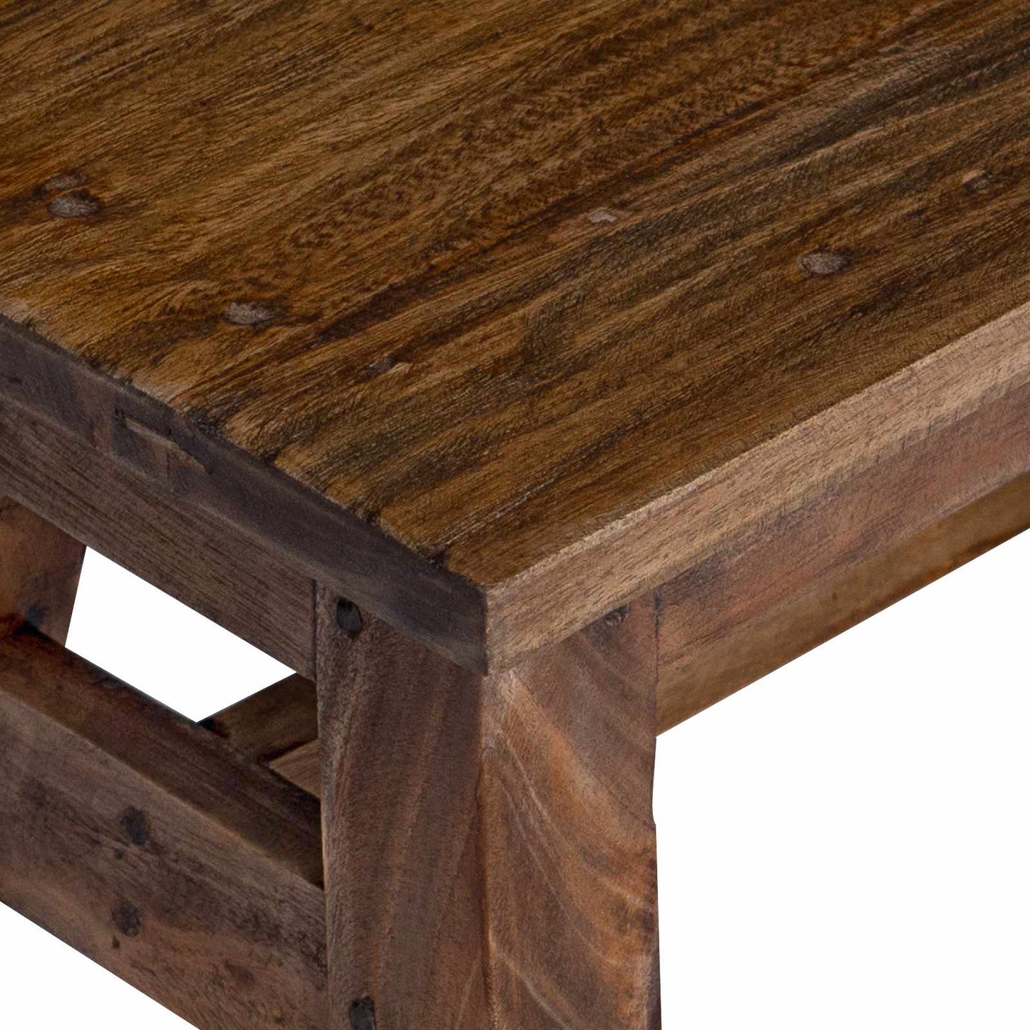 vidaXL Σκαμνί Φυσικό 30 x 20 x 20 εκ Ξύλο Μαόνι