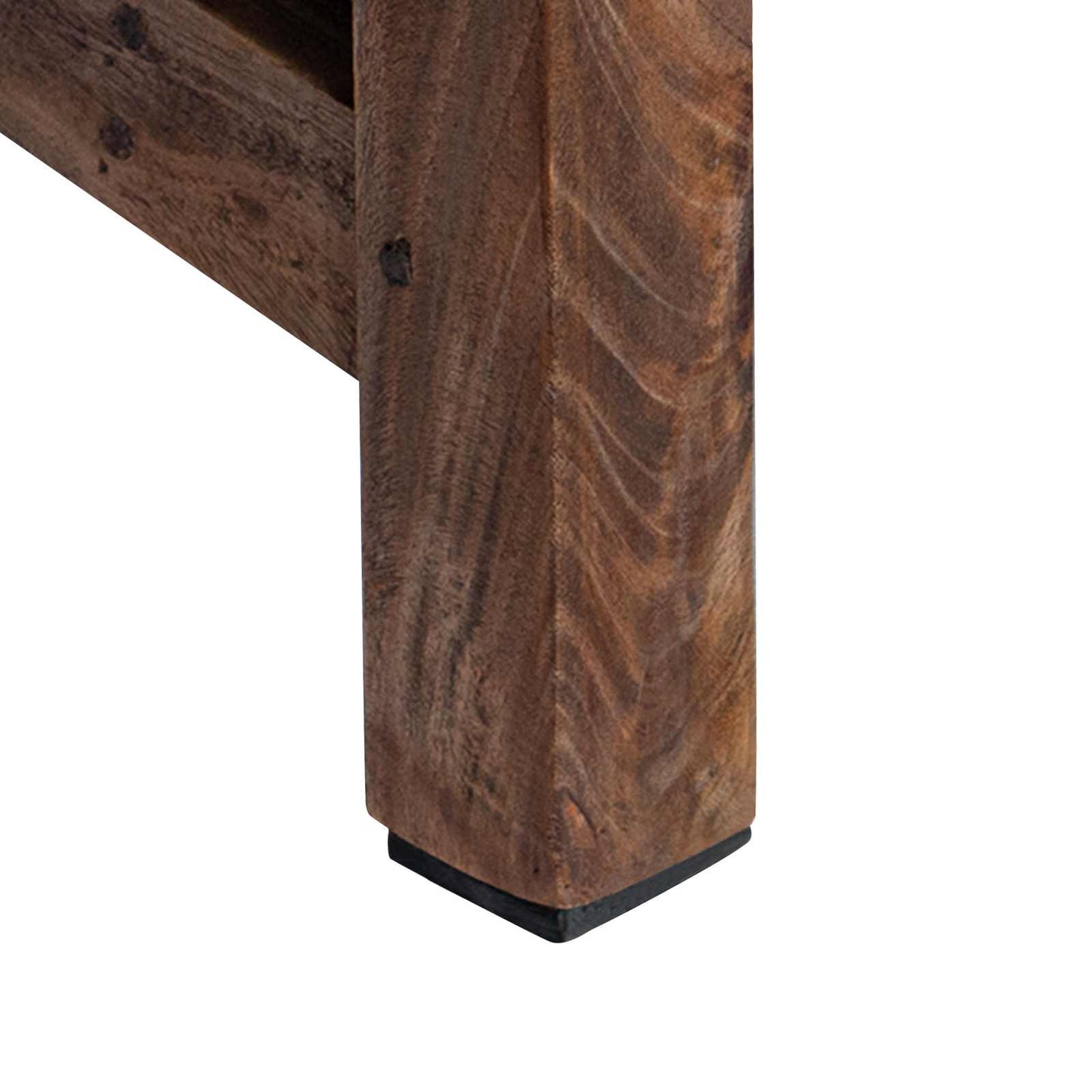 vidaXL Σκαμνί Φυσικό 30 x 20 x 20 εκ Ξύλο Μαόνι