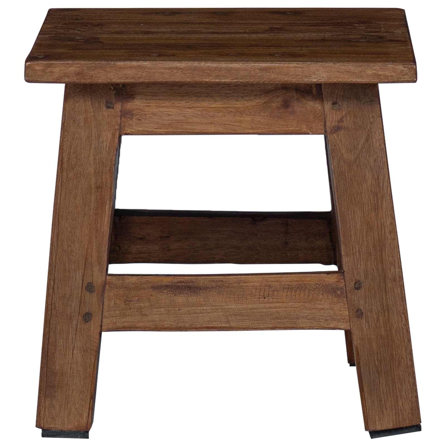 vidaXL Σκαμνί Φυσικό 26 x 26 x 26 εκ. Ξύλο Μαόνι